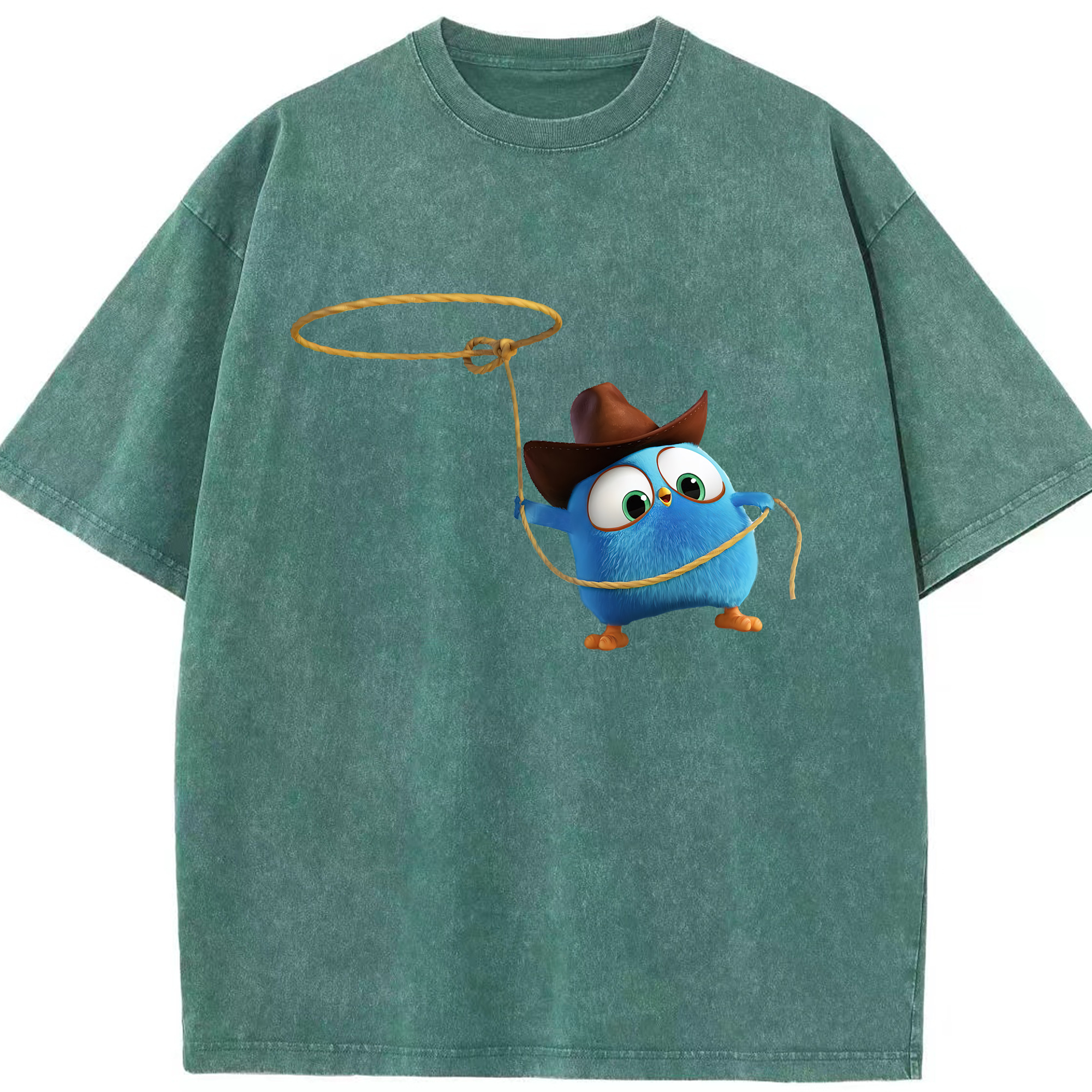 （画像用） Angry Birds アングリーバード 綿100% ヴィンテージ風 半袖Tシャツ（フロントプリント）